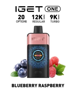 IGET ONE Vape 12000 PUFFS BLUEBERRY RASPBERRY