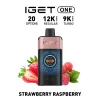 IGET ONE Vape 12000 PUFFS STRAWBERRY RASPBERRY