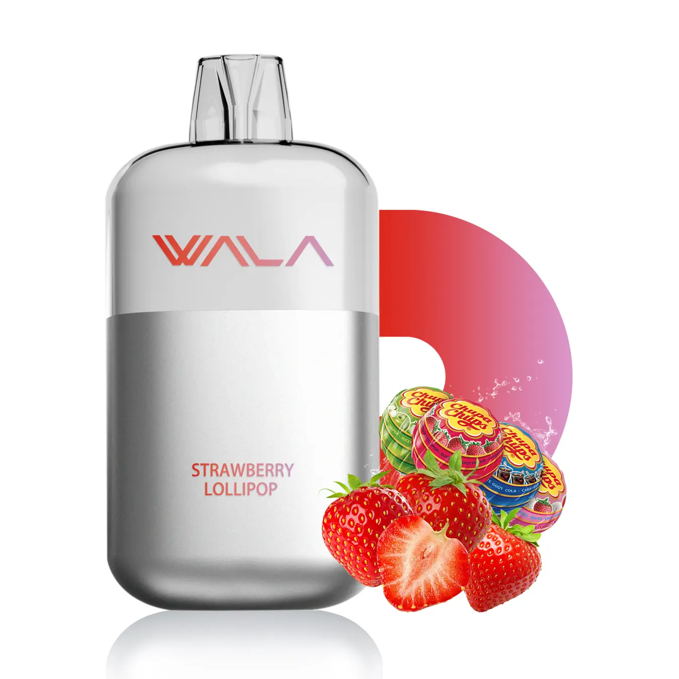 WALA POP Strawberry Lollipop 10000 Puffs Device 1 WALA POP Strawberry Lollipop 10000 Puffs Device